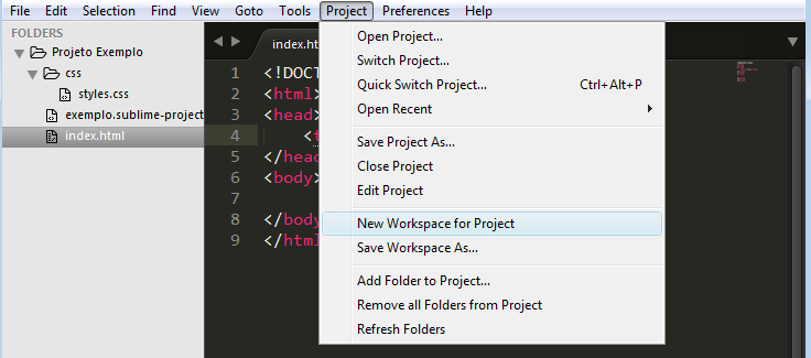 Workspaces: Melhorando a Organização dos Projetos no Sublime Text ...